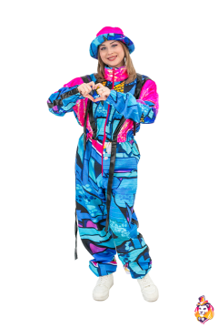 Jumpsuit Happy pink carnival costume (size M)