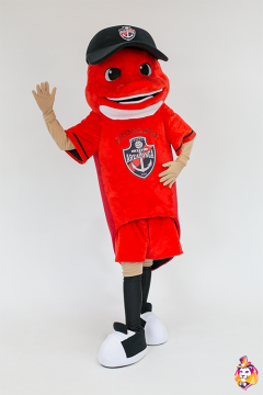 Fish footballer Mascot Costume