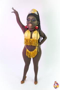 African Amina Mascot Costume