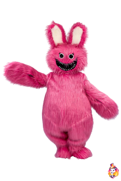 Monster pink bunny Mascot Costume