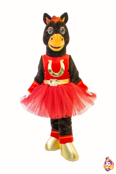 Horse girl Golden Horseshoe Mascot Costume