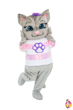 Squish cat foot pink Costume for Mascot