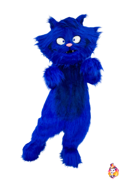 Blue Cat Mascot Costume