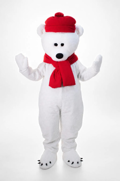 White Bear Mascot Costume