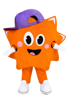 The asterisk Mascot Costume