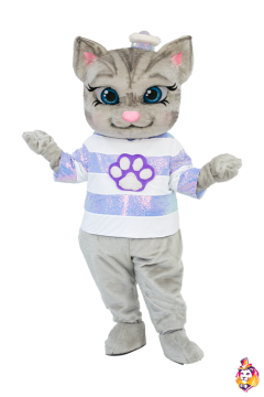 Squish cat foot violet Costume for Mascot