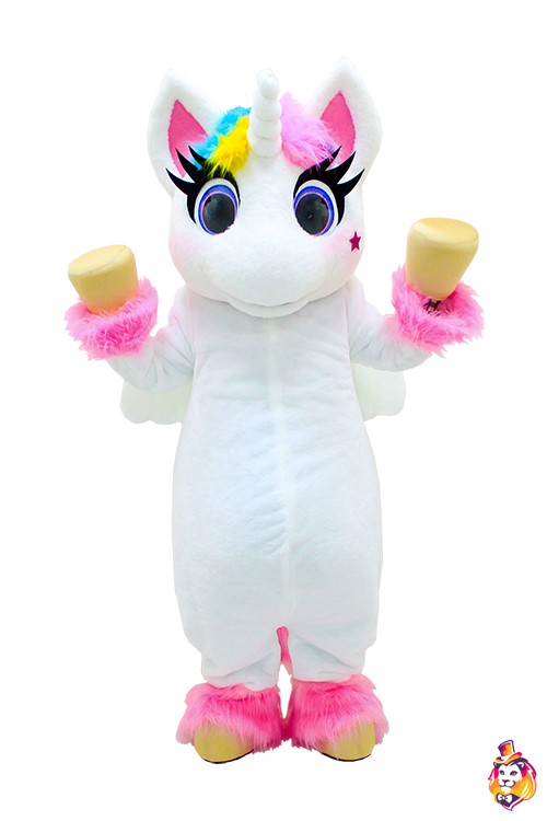 Rainbow Unicorn mascot costume
