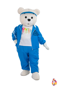 Break Dance blue Costume for Mascot