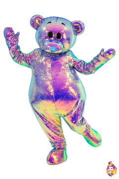 Bear Sequins Fairytale Mascot Costume