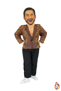 Costume for Mascot Leopard Jacket for striptease
