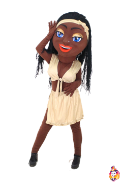 African Suzanne mascot costume