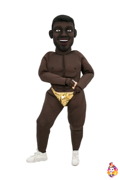 African Johnny Mascot costume