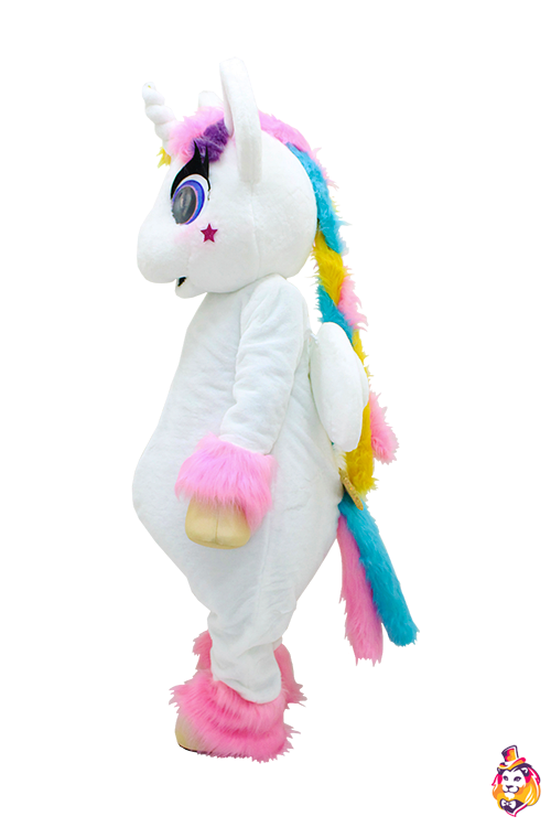 Rainbow Unicorn mascot costume