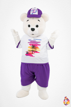 Suit Lets go purple Costume for Mascot