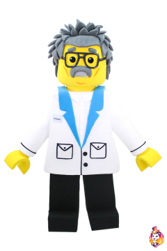 Little man Professor Mascot Costume