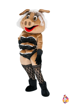 Stripper Pig Lily Mascot Costume