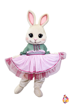 Bunny Watercolor Mascot Costume
