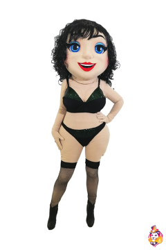 Stripper Christina mascot costume