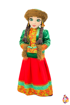 Lyubava in a hat Mascot Costume