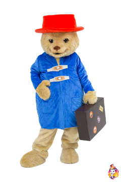 Bear with a suitcase Mascot Costume