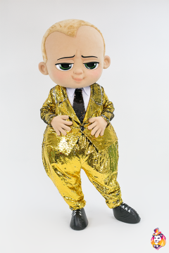 Business Baby Boy Gold Mascot Costume