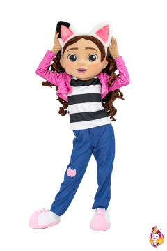 Girl with cat ears Mascot Costume