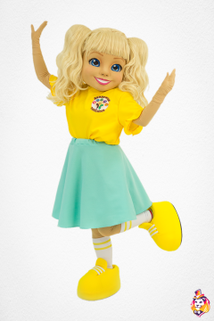Talented girl Mascot Costume