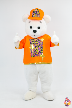 T-shirt Pop star orange Costume for Mascot