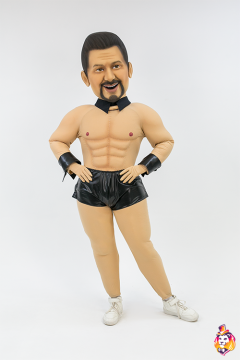 Black leather Costume for a Stripper