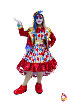 Girl clown carnival costume
