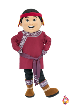 Nivkh Boy Mascot Costume