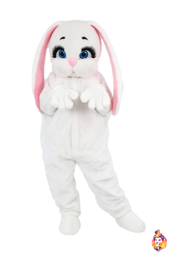 Bunny Mila white Mascot Costume