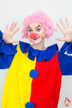 Clown's wig pink