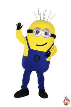 Yellow man with two eyes Mascot Costume
