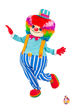 Clown Rainbow Mascot Costume