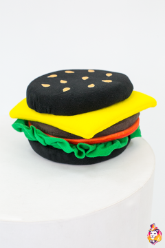 Black burger Game prop