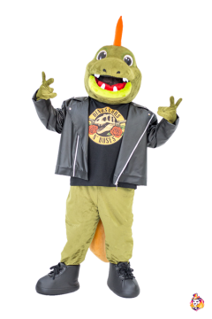 Dinosaur Rocker Mascot Costume