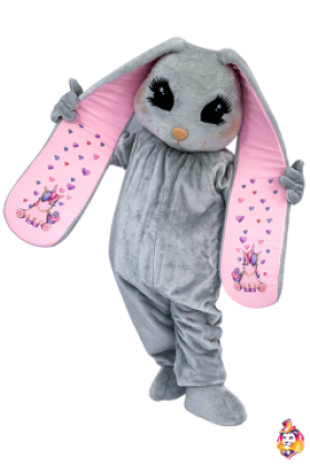 Bunny Lolly Grey mascot costume