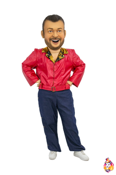 Red leather jacket Costume for Mascot