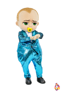 Business Baby Boy blue Mascot Costume