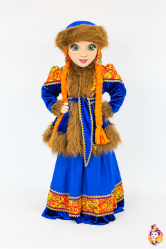 Zabava in a hat Mascot Costume