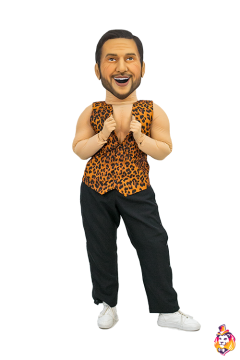 Striptease costume Leopard print vest with trousers