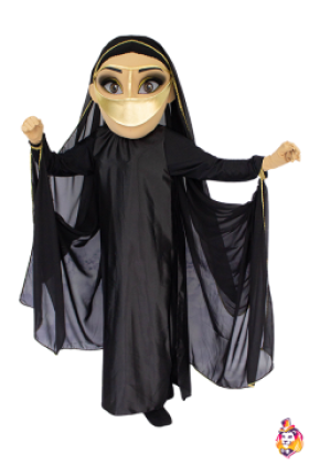 Arabian woman Alia mascot costume