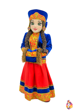 Lyubava in a kokoshnik Mascot Costume