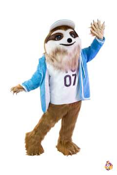 Sloth Sports Mascot Costume