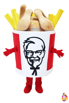 Bucket Mascot Costume
