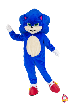 Fast smiling hedgehog Mascot Costume