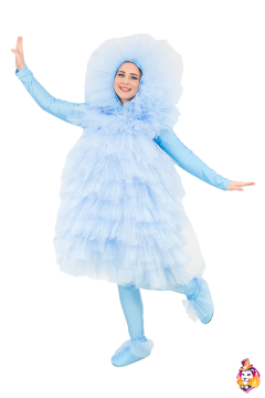 Blue Fluffy carnival costume