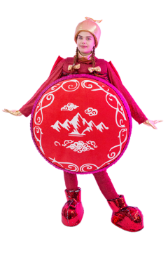 The Christmas tree toy is Red Carnival costume
