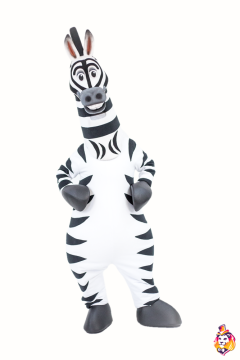 Zebra Striped Mascot Costume